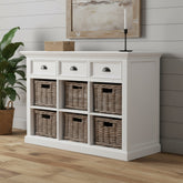 Modern Farmhouse Buffet Server With Basket Set