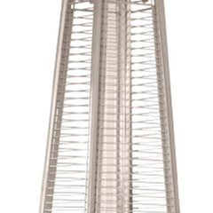 41000 BTU Brown Steel Propane Triangular Pyramid Standing Patio Heater