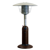 11000 BTU Bronze Steel Propane Cylindrical Pole Tabletop Patio Heater