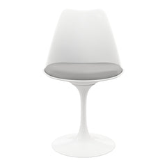 Gray And White Dining Side Chair
