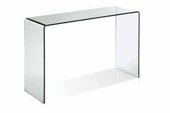 47" Clear Glass Block Console Table