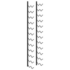 Wall-mounted Wine Rack for 24 Bottles Black Iron