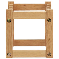 Wine Rack for 6 Bottles 14.6"x8.3"x8.3" Solid Oak Wood