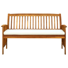 Garden Bench Warm Acacia Solid Acacia wood 57.9 in Ergonomic