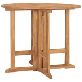 Dining Table Teak Solid Teak Wood Medium Foldable Dining Table
