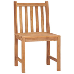 Garden Dining Set Warm Brown Fine sanded teak hardwood Medium