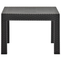 Garden Table Anthracite Polypropylene Medium Lightweight