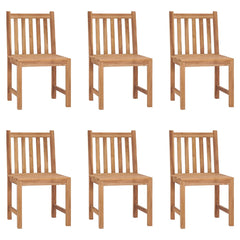 Garden Chair Set of 6 Brown