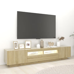 TV Stand Sonoma Oak Engineered wood Large Entertainment Center