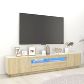 TV Stand Sonoma Oak Engineered wood Large Entertainment Center
