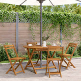 Garden Table Natural wood Solid acacia wood Medium Foldable