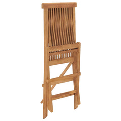 Garden Chair Set of 8 Teak Solid Teak Wood Standard Foldable