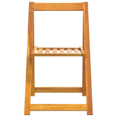 Garden Chair Set of 6 Brown Solid Acacia Wood Medium Foldable