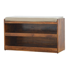 Mud Linen Shoe Bench