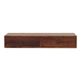 Lunar 2 Drawer Chestnut Wall Mounted Console