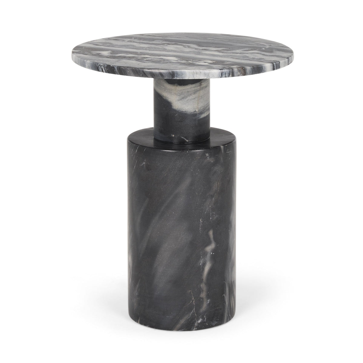 16" Gray Stone and Wood
