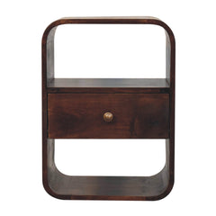 22" Chestnut Solid Wood One Drawer Nightstand