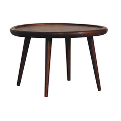 24" Chestnut Solid Wood Oval Coffee Table