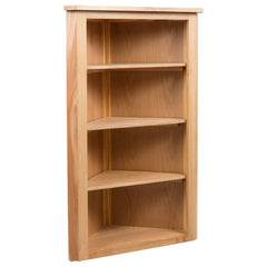 Corner Shelf Brown Solid oak and MDF with oak veneer