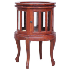 Vitrine Cabinet Brown Solid mahogany wood, glass Medium