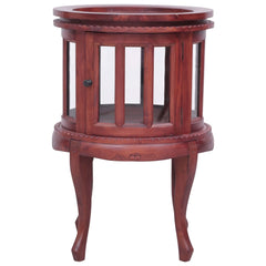 Vitrine Cabinet Brown Solid mahogany wood, glass Medium