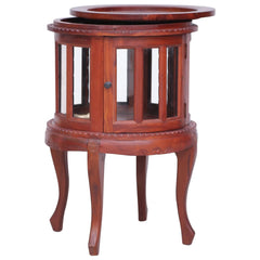 Vitrine Cabinet Brown Solid mahogany wood, glass Medium
