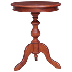 Side Table Brown Solid Mahogany Wood Medium Durable Side Table