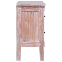 Sideboard Brown Solid Mahogany wood with white wash finish Medium