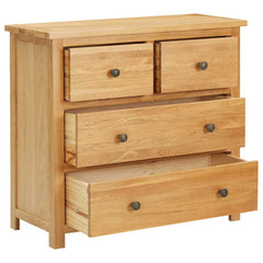Chest Of Drawer Natural Oak Solid oak wood, MDF with oak veneer
