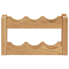 Wine Rack for 6 Bottles 14.6"x8.3"x8.3" Solid Oak Wood