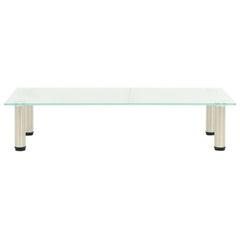 TV Stand Transparent Tempered glass, Stainless steel Medium