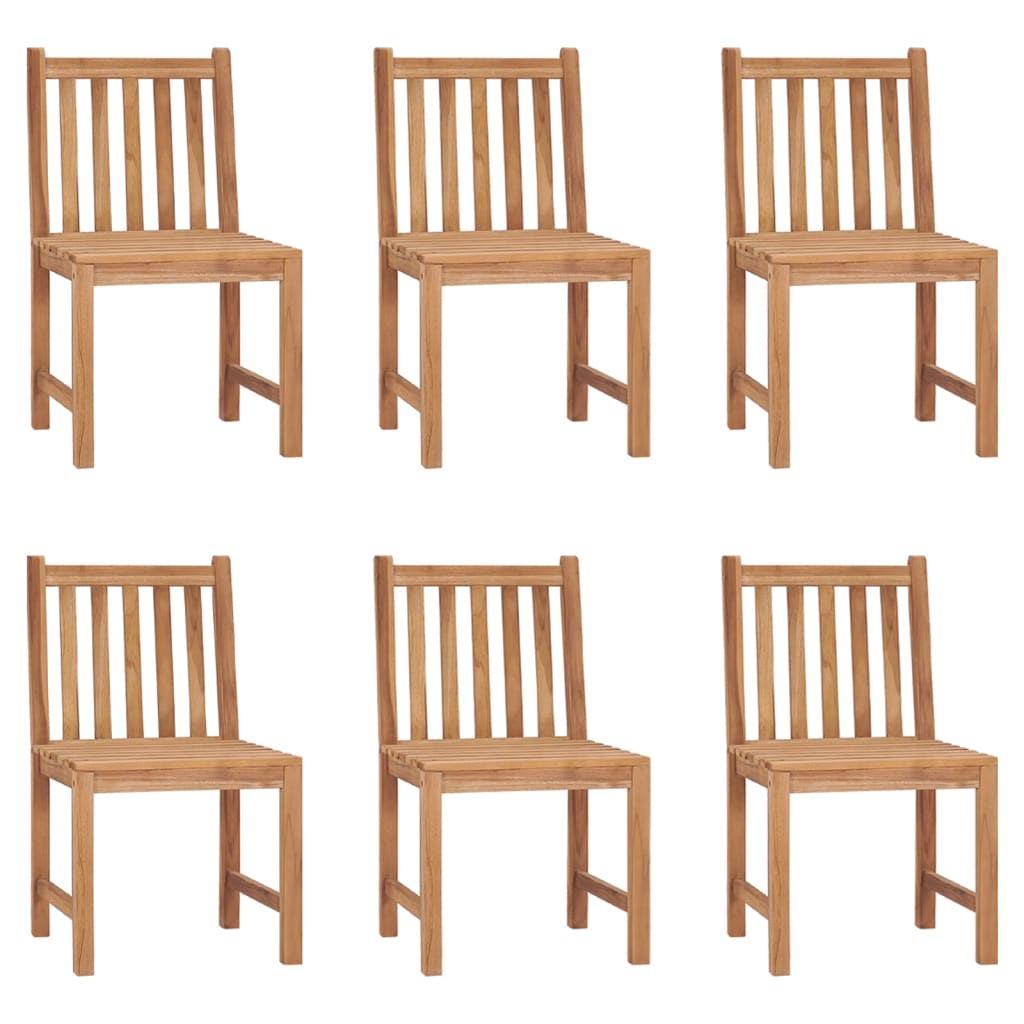 Garden Chair Set of 6 Brown