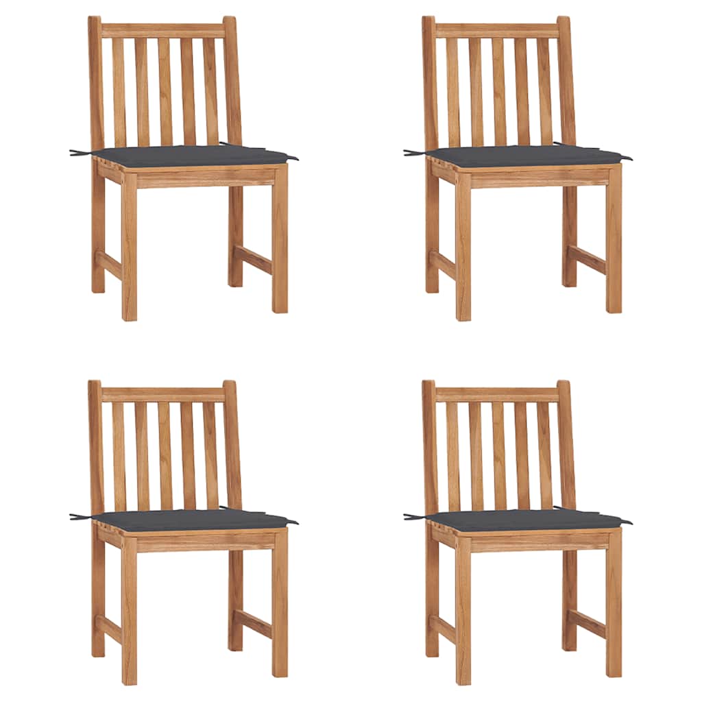 Garden Chair Set of 4 Teak