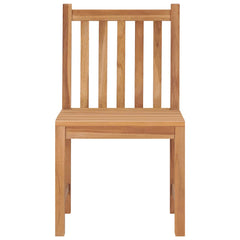 Patio Chair Set of 4 Teak Solid Teak Wood Standard Durable