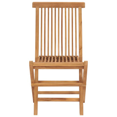 Garden Chair Set of 8 Teak Solid Teak Wood Standard Foldable