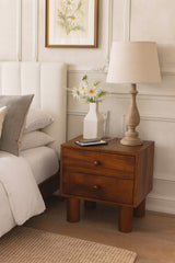 Tula 2 Drawer Chestnut Nightstand